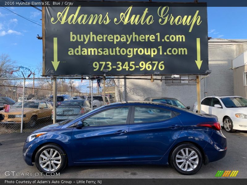 Blue / Gray 2016 Hyundai Elantra SE