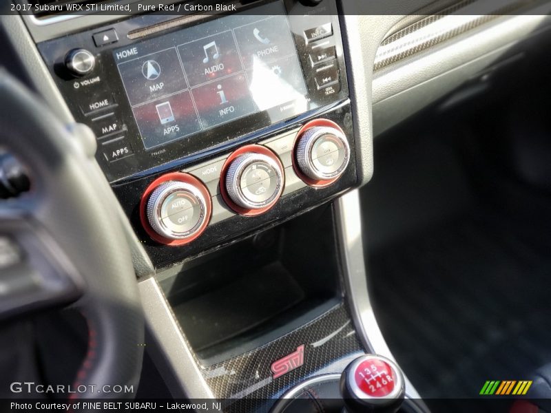 Pure Red / Carbon Black 2017 Subaru WRX STI Limited