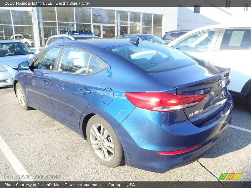 Electric Blue / Gray 2018 Hyundai Elantra SEL