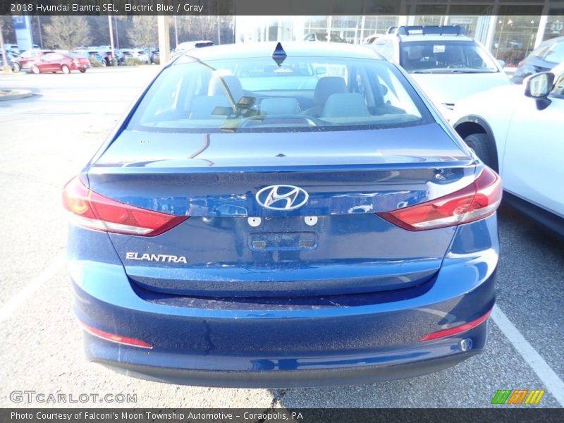 Electric Blue / Gray 2018 Hyundai Elantra SEL