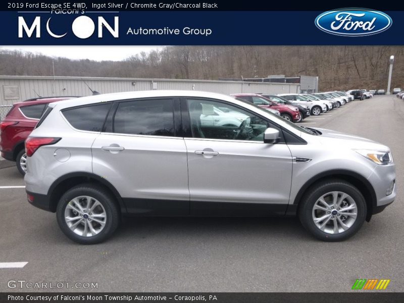 Ingot Silver / Chromite Gray/Charcoal Black 2019 Ford Escape SE 4WD
