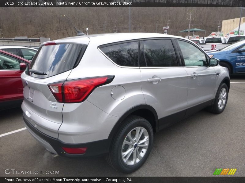 Ingot Silver / Chromite Gray/Charcoal Black 2019 Ford Escape SE 4WD