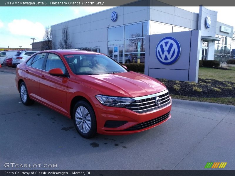 Habanero Orange / Storm Gray 2019 Volkswagen Jetta S