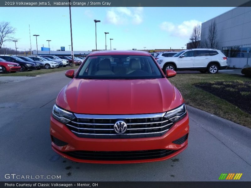 Habanero Orange / Storm Gray 2019 Volkswagen Jetta S