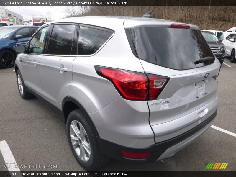 Ingot Silver / Chromite Gray/Charcoal Black 2019 Ford Escape SE 4WD