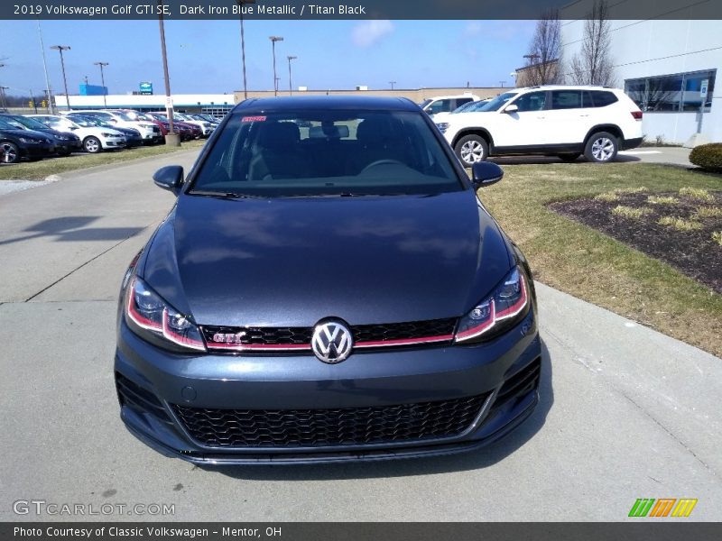 Dark Iron Blue Metallic / Titan Black 2019 Volkswagen Golf GTI SE