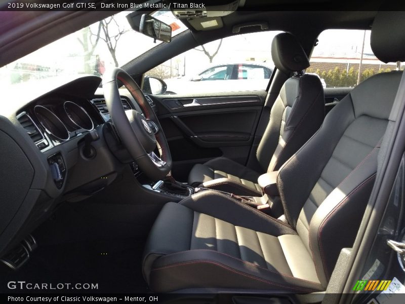 Dark Iron Blue Metallic / Titan Black 2019 Volkswagen Golf GTI SE