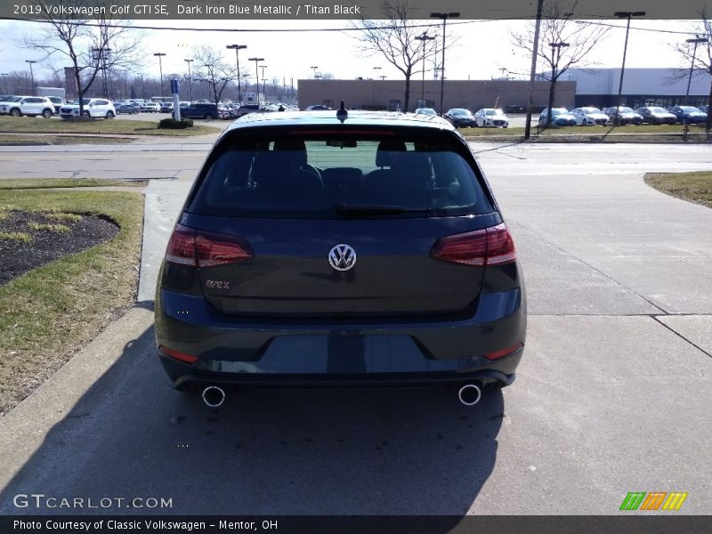 Dark Iron Blue Metallic / Titan Black 2019 Volkswagen Golf GTI SE