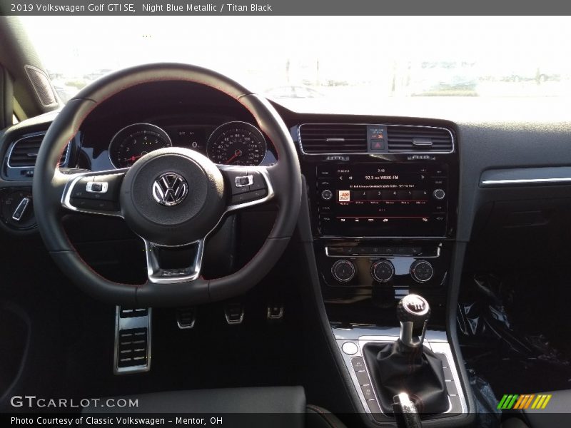 Night Blue Metallic / Titan Black 2019 Volkswagen Golf GTI SE