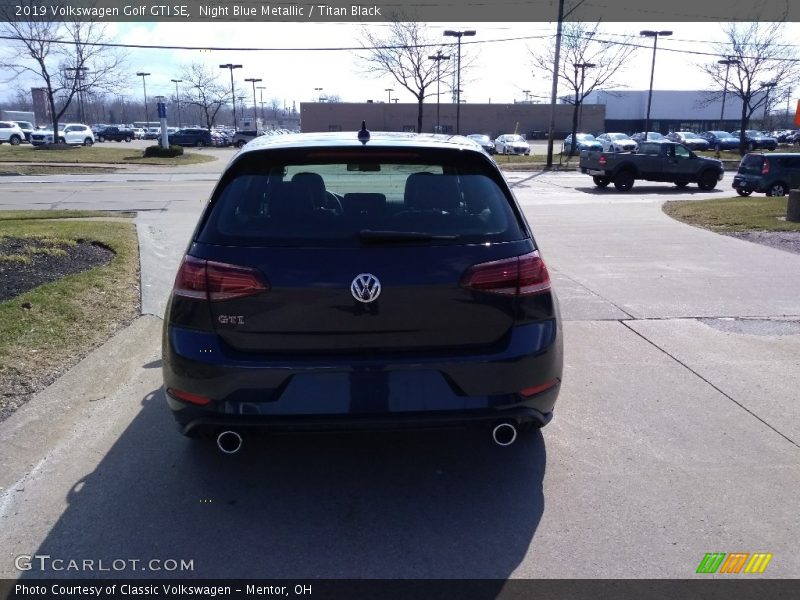 Night Blue Metallic / Titan Black 2019 Volkswagen Golf GTI SE