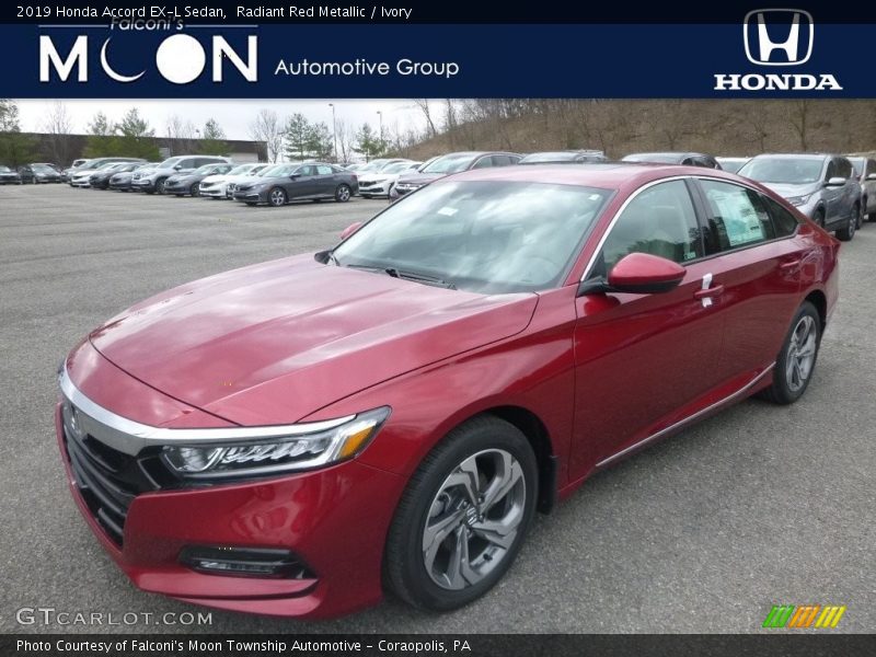 Radiant Red Metallic / Ivory 2019 Honda Accord EX-L Sedan