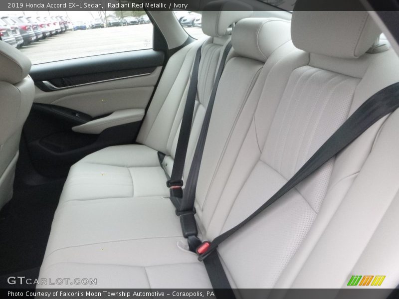 Rear Seat of 2019 Accord EX-L Sedan
