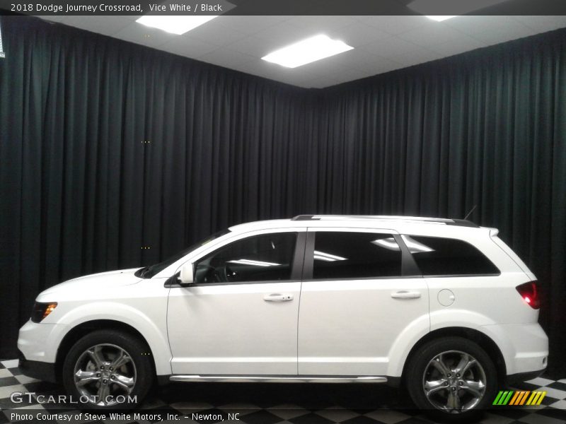 Vice White / Black 2018 Dodge Journey Crossroad