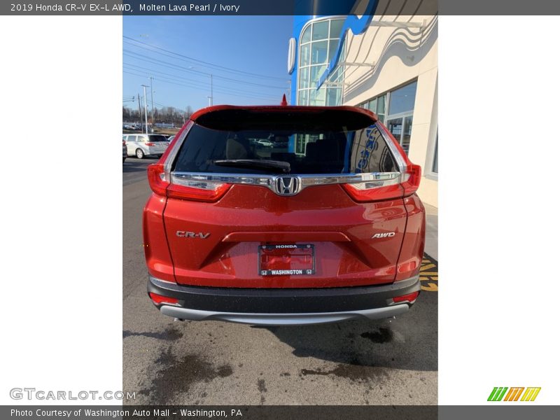 Molten Lava Pearl / Ivory 2019 Honda CR-V EX-L AWD