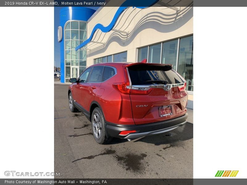 Molten Lava Pearl / Ivory 2019 Honda CR-V EX-L AWD