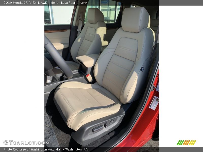 Molten Lava Pearl / Ivory 2019 Honda CR-V EX-L AWD