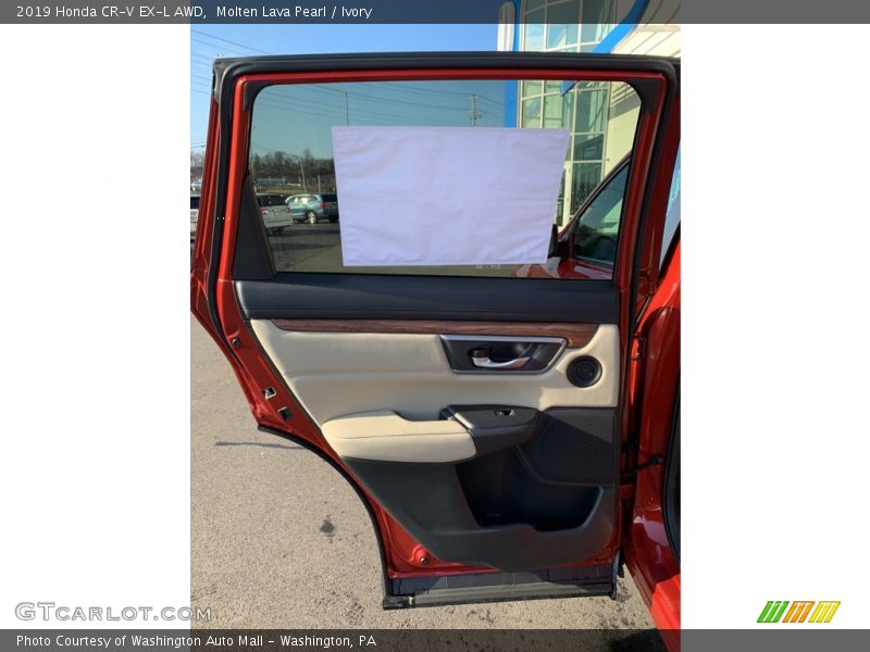 Molten Lava Pearl / Ivory 2019 Honda CR-V EX-L AWD