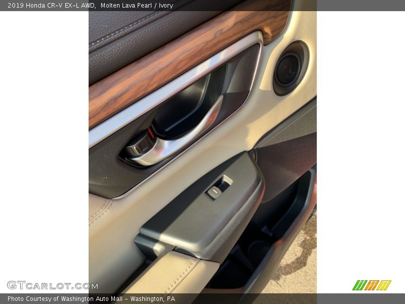 Molten Lava Pearl / Ivory 2019 Honda CR-V EX-L AWD
