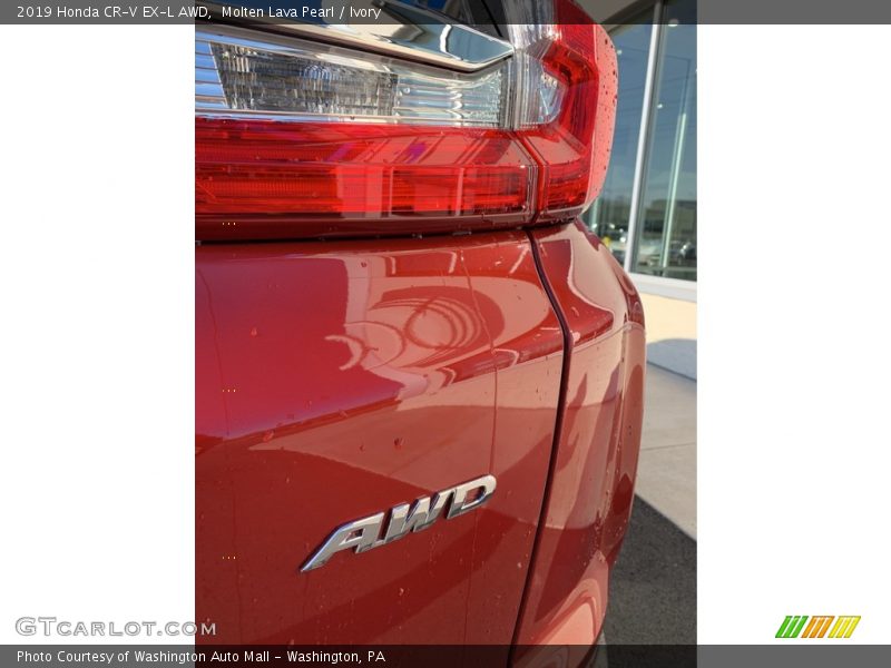 Molten Lava Pearl / Ivory 2019 Honda CR-V EX-L AWD