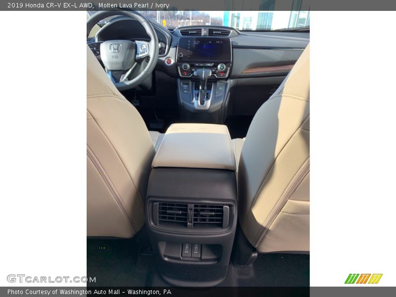 Molten Lava Pearl / Ivory 2019 Honda CR-V EX-L AWD