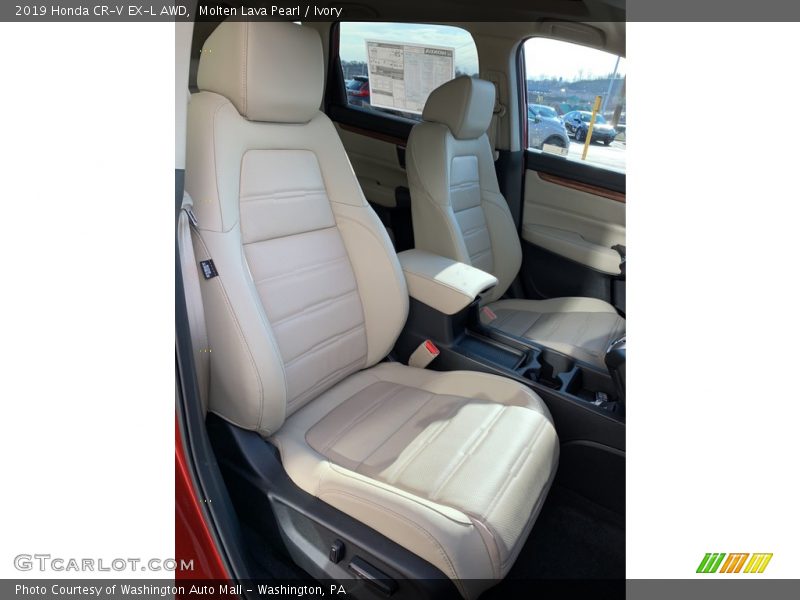 Molten Lava Pearl / Ivory 2019 Honda CR-V EX-L AWD