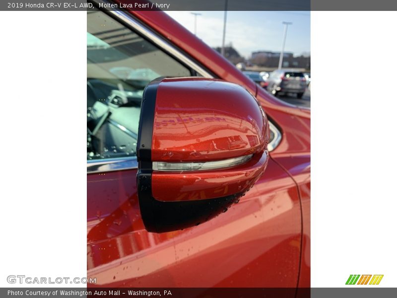 Molten Lava Pearl / Ivory 2019 Honda CR-V EX-L AWD