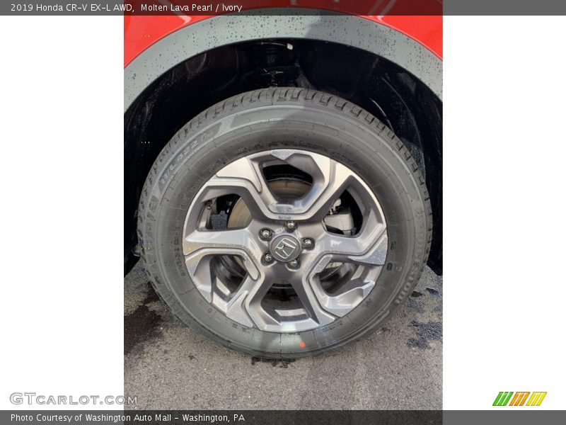 Molten Lava Pearl / Ivory 2019 Honda CR-V EX-L AWD