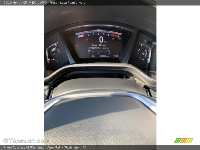 Molten Lava Pearl / Ivory 2019 Honda CR-V EX-L AWD