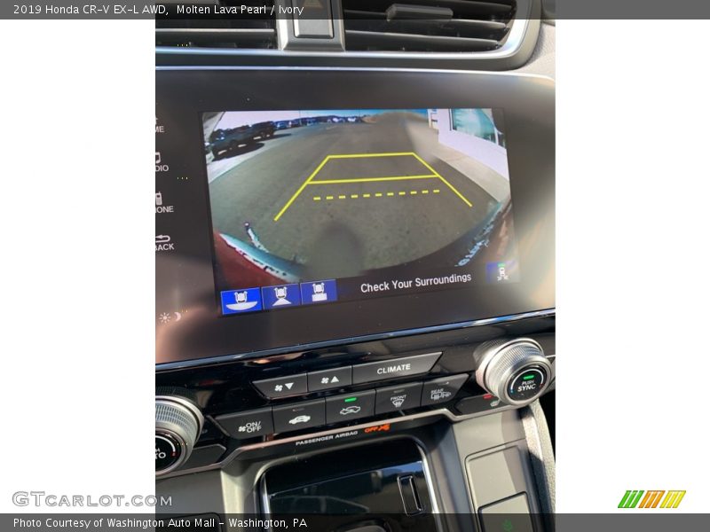 Molten Lava Pearl / Ivory 2019 Honda CR-V EX-L AWD