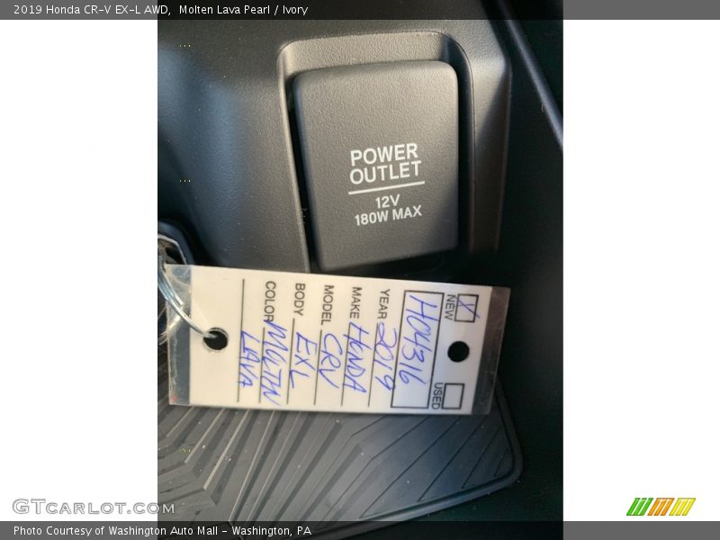 Molten Lava Pearl / Ivory 2019 Honda CR-V EX-L AWD