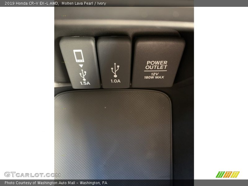 Molten Lava Pearl / Ivory 2019 Honda CR-V EX-L AWD