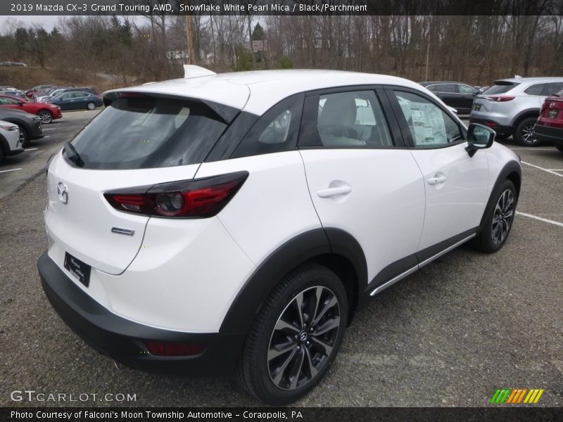 Snowflake White Pearl Mica / Black/Parchment 2019 Mazda CX-3 Grand Touring AWD
