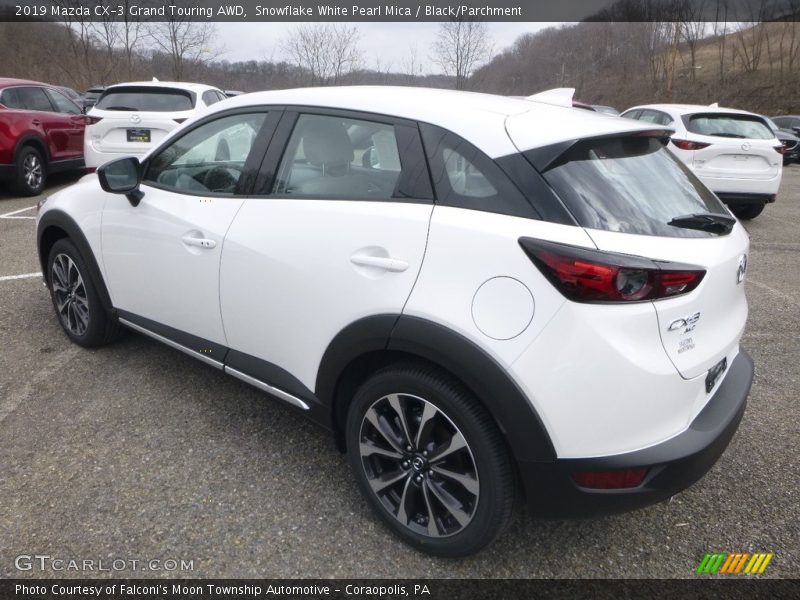 Snowflake White Pearl Mica / Black/Parchment 2019 Mazda CX-3 Grand Touring AWD