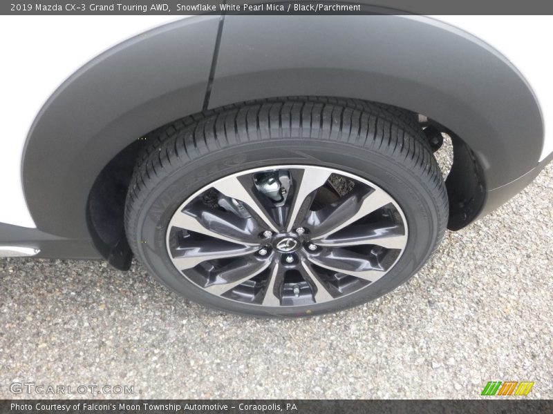 Snowflake White Pearl Mica / Black/Parchment 2019 Mazda CX-3 Grand Touring AWD
