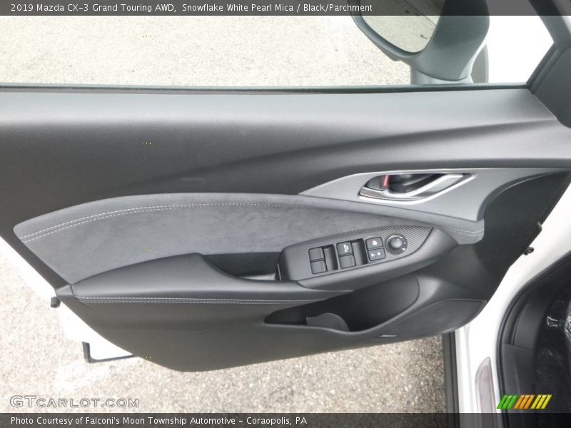 Snowflake White Pearl Mica / Black/Parchment 2019 Mazda CX-3 Grand Touring AWD