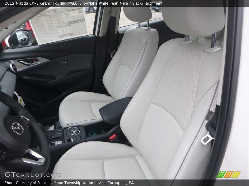 Snowflake White Pearl Mica / Black/Parchment 2019 Mazda CX-3 Grand Touring AWD