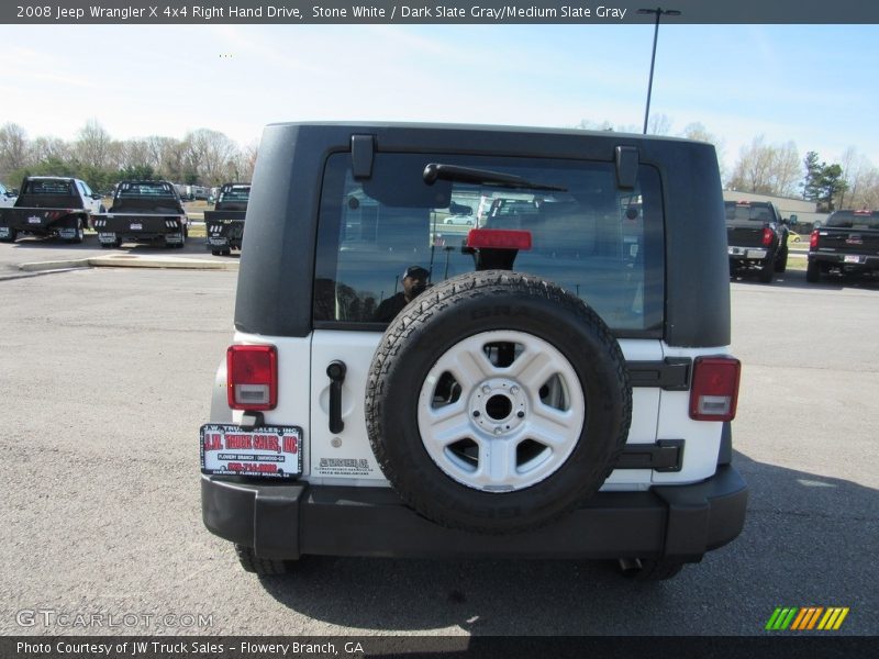 Stone White / Dark Slate Gray/Medium Slate Gray 2008 Jeep Wrangler X 4x4 Right Hand Drive