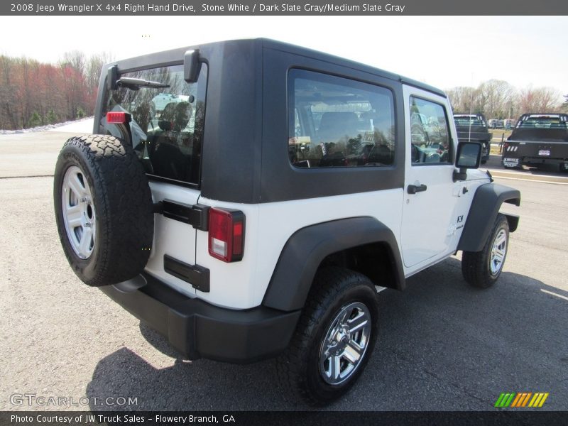 Stone White / Dark Slate Gray/Medium Slate Gray 2008 Jeep Wrangler X 4x4 Right Hand Drive