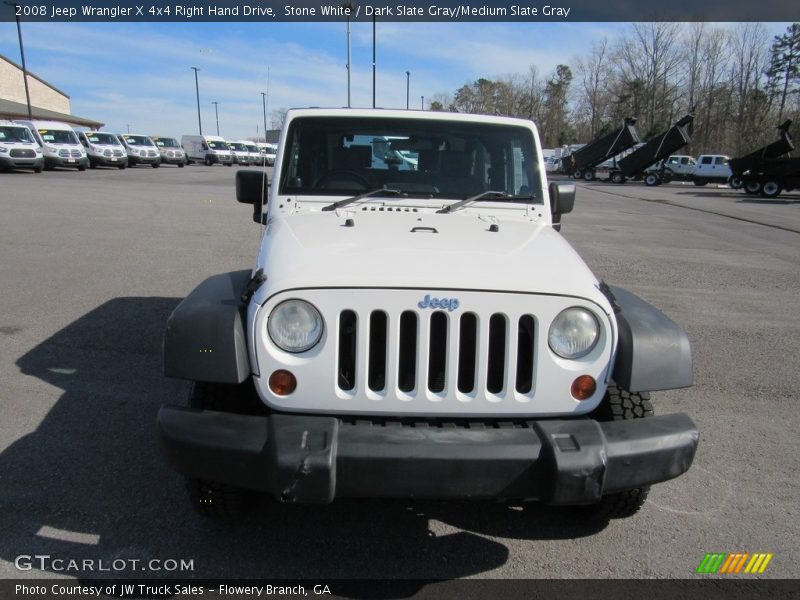 Stone White / Dark Slate Gray/Medium Slate Gray 2008 Jeep Wrangler X 4x4 Right Hand Drive