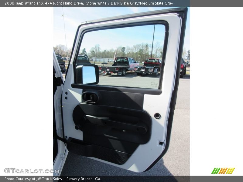 Stone White / Dark Slate Gray/Medium Slate Gray 2008 Jeep Wrangler X 4x4 Right Hand Drive