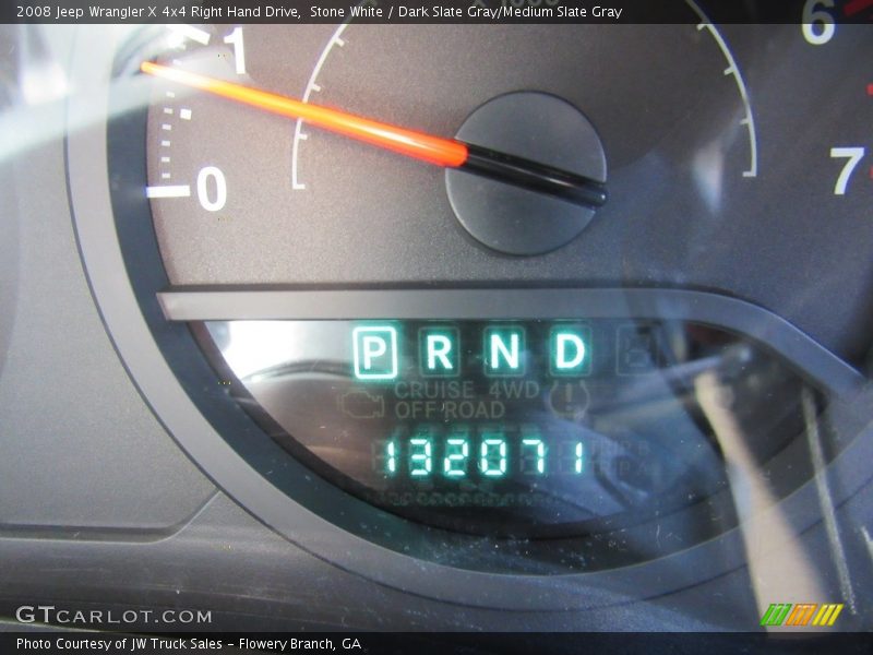 Stone White / Dark Slate Gray/Medium Slate Gray 2008 Jeep Wrangler X 4x4 Right Hand Drive