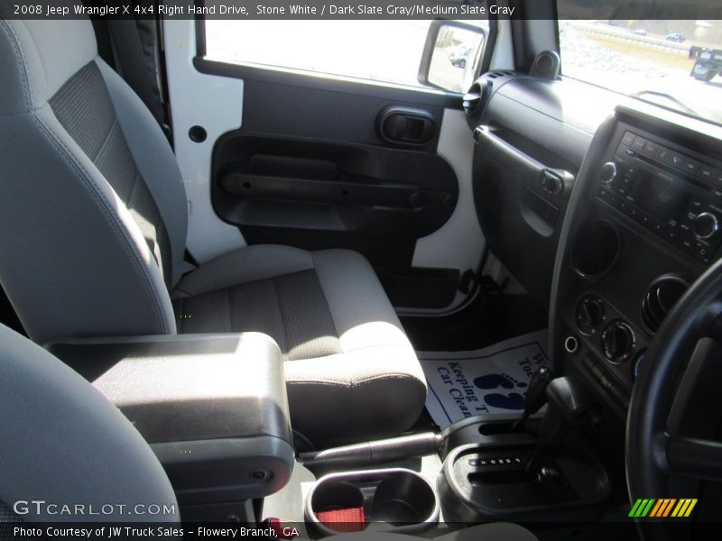 Stone White / Dark Slate Gray/Medium Slate Gray 2008 Jeep Wrangler X 4x4 Right Hand Drive
