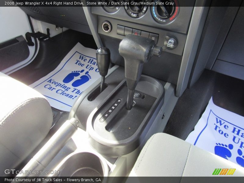 Stone White / Dark Slate Gray/Medium Slate Gray 2008 Jeep Wrangler X 4x4 Right Hand Drive