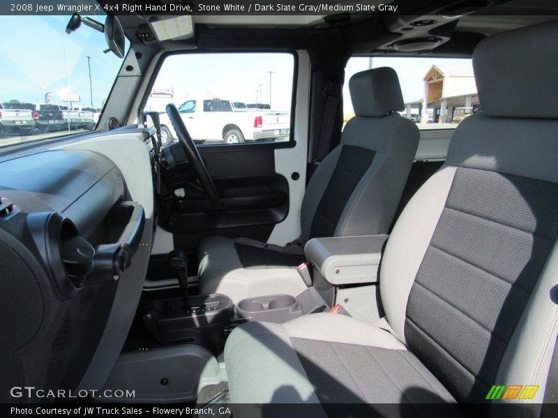 Stone White / Dark Slate Gray/Medium Slate Gray 2008 Jeep Wrangler X 4x4 Right Hand Drive