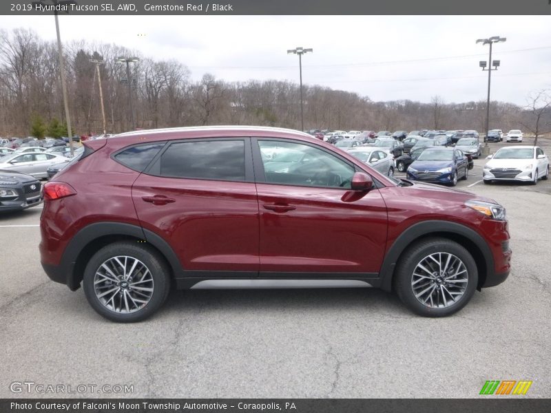 Gemstone Red / Black 2019 Hyundai Tucson SEL AWD