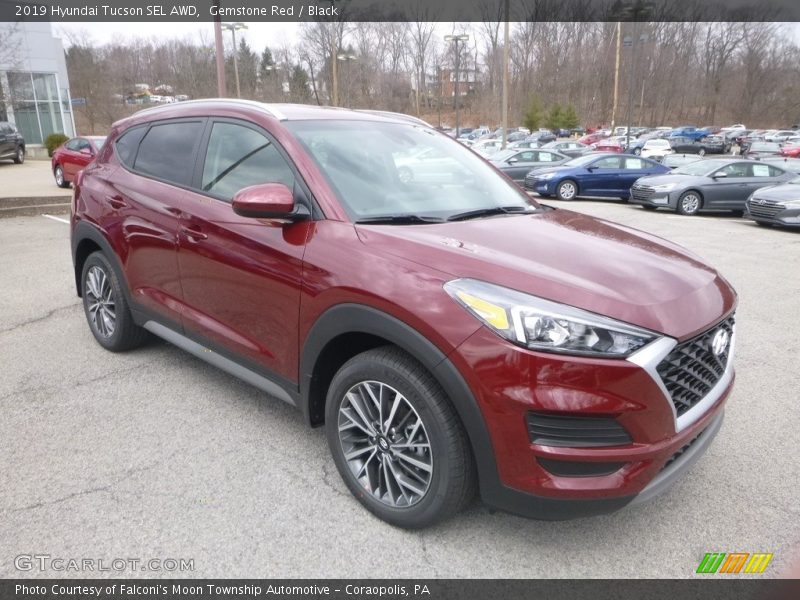 Gemstone Red / Black 2019 Hyundai Tucson SEL AWD