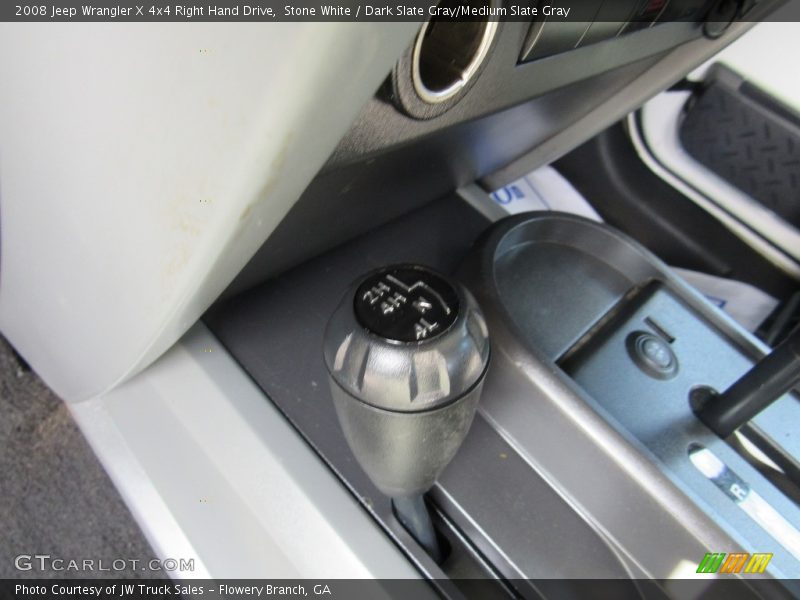 Stone White / Dark Slate Gray/Medium Slate Gray 2008 Jeep Wrangler X 4x4 Right Hand Drive