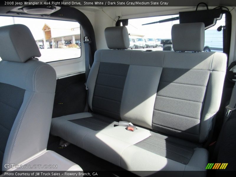 Stone White / Dark Slate Gray/Medium Slate Gray 2008 Jeep Wrangler X 4x4 Right Hand Drive