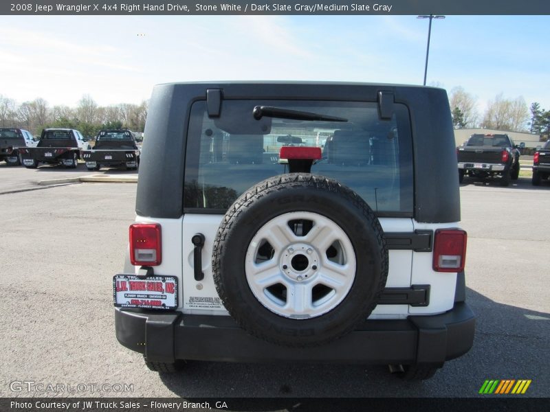 Stone White / Dark Slate Gray/Medium Slate Gray 2008 Jeep Wrangler X 4x4 Right Hand Drive
