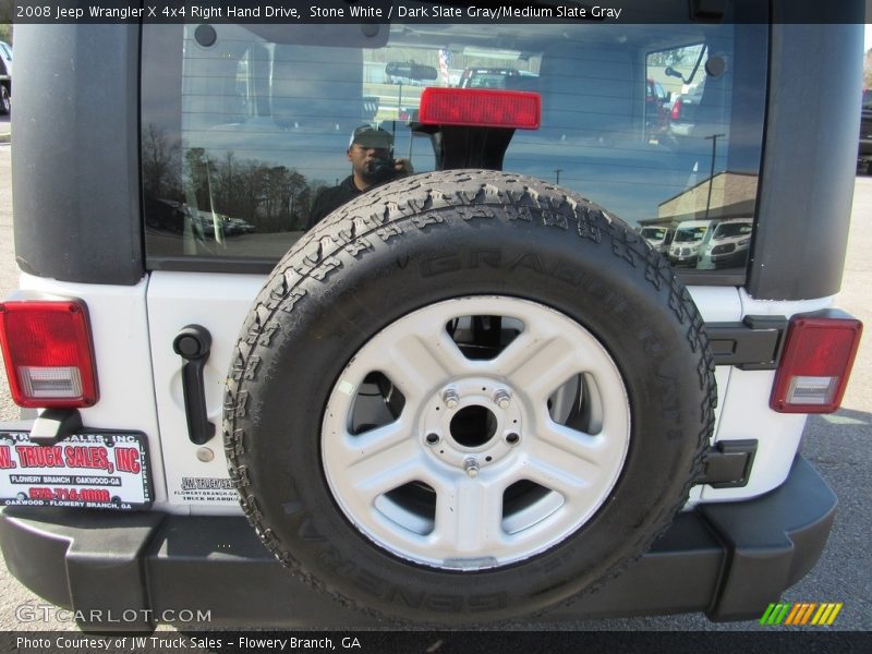 Stone White / Dark Slate Gray/Medium Slate Gray 2008 Jeep Wrangler X 4x4 Right Hand Drive